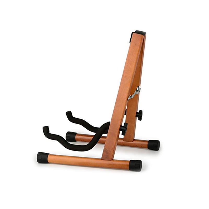 Koldot Wooden Guitar Stand for Acoustic Electric Bass Classical Guitar Banjo Ukulele Portable Folding A-Frame Travel Guitar Stand - Image 2